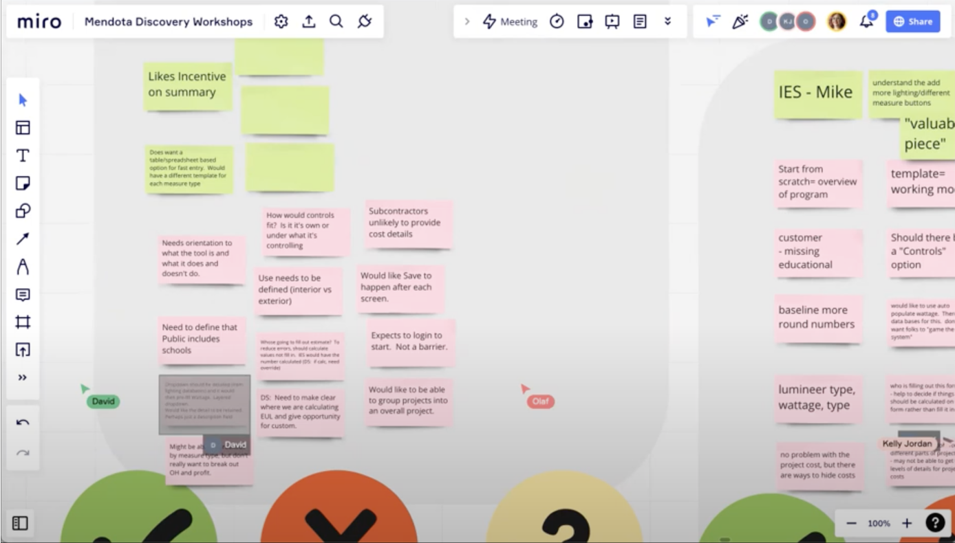 Virtual post it notes